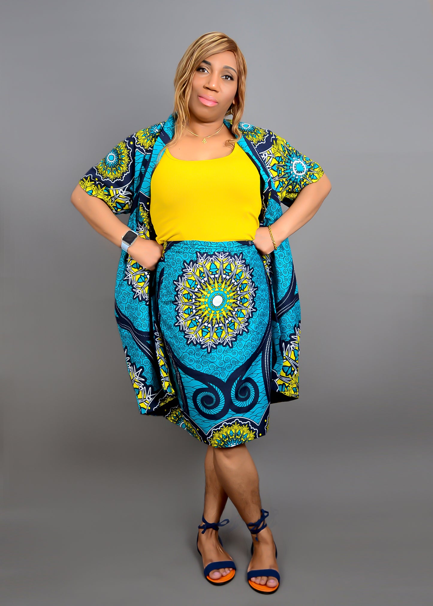 African Inspired Pencil Skirt